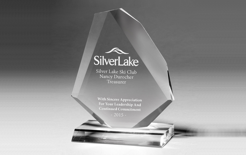 7543CS (Screen Print), 7543CL (Laser), 7543CP (4Color Process) - Beveled Diamond Award